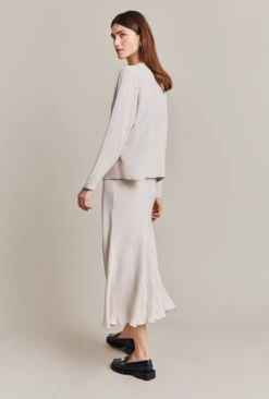 Alena Crepe Blouse Beige Pearly 12 Alena Crepe Blouse Beige Pearly -Ghost Fashion Store Q07G001 N01 28523 650px 964px