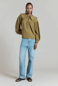 Daisy Jacquard Cotton Shirt -Ghost Fashion Store Q08G005 J17 31413 650px 964px