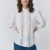 Kady Lace Trim Cotton Blouse -Ghost Fashion Store Q09G012 C01 33230 650px 964px