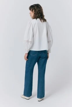 Kady Lace Trim Cotton Blouse -Ghost Fashion Store Q09G012 C01 33232 650px 964px