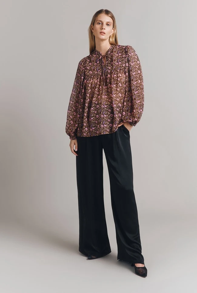 Jennifer Georgette Floral Blouse 4 Jennifer Georgette Floral Blouse - Image 2