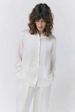 Ellie Satin Shirt -Ghost Fashion Store Q10G009 M12 33251 650px 964px