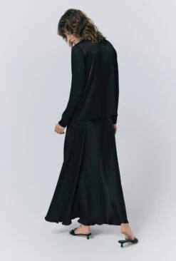 Efie Satin Button Through Blouse -Ghost Fashion Store Q10G015 A01 33515 650px 964px