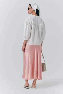 Loren Embroidered Cotton Blouse -Ghost Fashion Store Q10G017 C01 33636 650px 964px