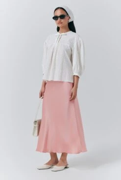 Loren Embroidered Cotton Blouse -Ghost Fashion Store Q10G017 C01 33637 650px 964px