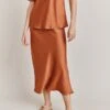 Luna Satin Slip Skirt Auburn -Ghost Fashion Store S05G002A F24 28610 650px 964px