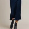 Luna Satin Slip Skirt Navy -Ghost Fashion Store S05G002A K10 26328 650px 964px