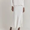Luna Satin Slip Skirt Ivory -Ghost Fashion Store S05G002A M12 29916 650px 964px