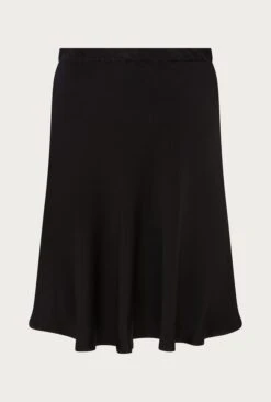 Arella Satin Slip Skirt Black -Ghost Fashion Store S06G003 A01 27140 650px 964px