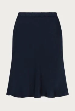 Arella Satin Slip Skirt Navy -Ghost Fashion Store S06G003 K10 27141 650px 964px