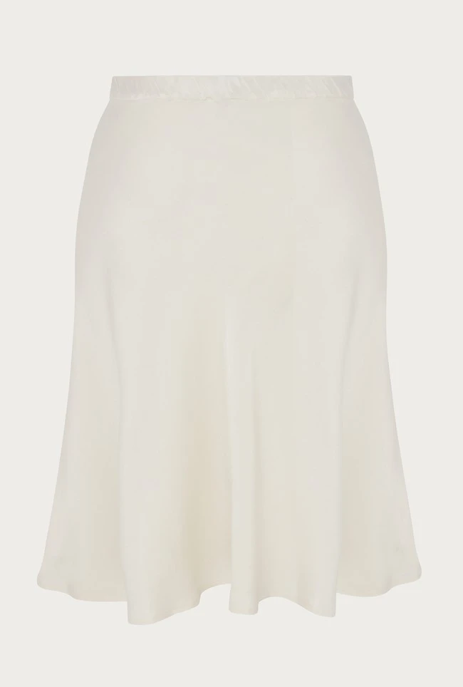 Arella Satin Slip Skirt Ivory 8 Arella Satin Slip Skirt Ivory - Image 6