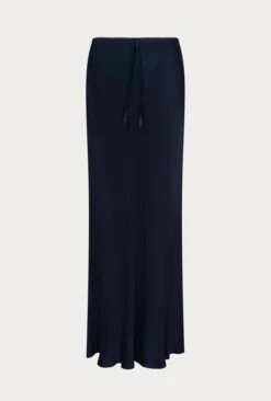 Emma Satin Midi Skirt Navy -Ghost Fashion Store S06G004 K10 27652 650px 964px 1