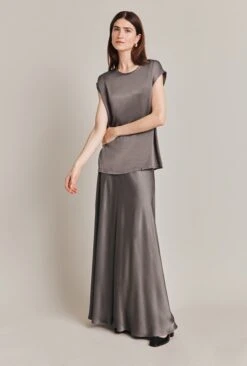 Adrianna Satin Maxi Skirt Grey 13 Adrianna Satin Maxi Skirt Grey -Ghost Fashion Store S06G008 B03 28514 650px 964px