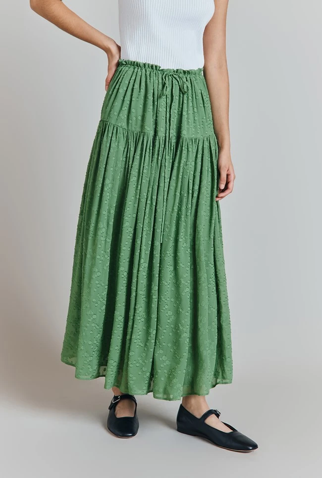 Ruth Georgette Jacquard Midi Skirt 3 Ruth Georgette Jacquard Midi Skirt