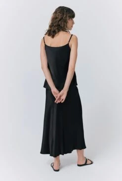 Luna Satin Slip Skirt -Ghost Fashion Store S10G001 A01 33244 650px 964px