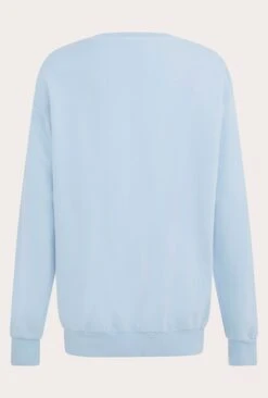 Organic Longline Sweatshirt Pale Blue -Ghost Fashion Store V02G007 K80 22755 650px 964px