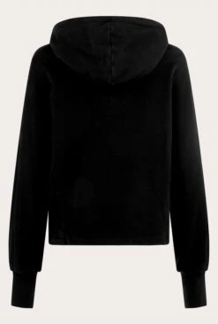 Cropped Organic Hoodie Black -Ghost Fashion Store V02G012 A01 22862 650px 964px