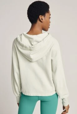 Cropped Organic Hoodie Mint Green -Ghost Fashion Store V02G012 J28 22853 650px 964px
