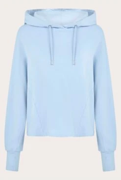 Cropped Organic Hoodie Pale Blue -Ghost Fashion Store V02G012 K80 22839 650px 964px