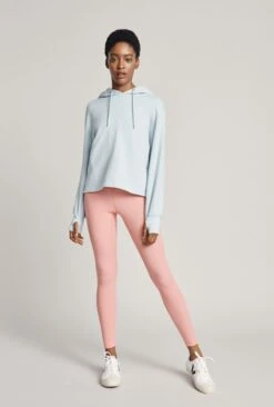 Cropped Organic Hoodie Pale Blue -Ghost Fashion Store V02G012 K80 22844 650px 964px