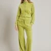 Wide Leg Velour Pant Green -Ghost Fashion Store V02G021 J30 24628 650px 964px