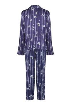 Lara Satin PJ Set Stripe Floral -Ghost Fashion Store Z01G001CK Y90 20804 650px 964px