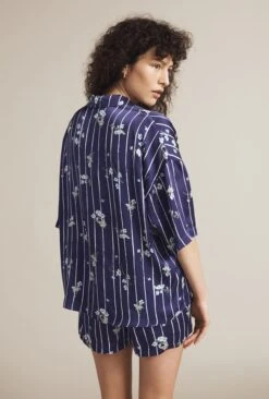 Lucy Satin PJ Set Stripe Floral 10 Lucy Satin PJ Set Stripe Floral -Ghost Fashion Store Z01G002CK Y90 20826 650px 964px