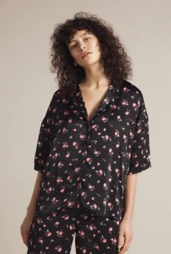 Penny Satin PJ Set Rose Ditsy -Ghost Fashion Store Z01G003CK Y91 20793 650px 964px