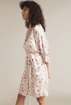 Alexa Satin Robe Vintage Rose -Ghost Fashion Store Z01G006CK Y92 20796 650px 964px