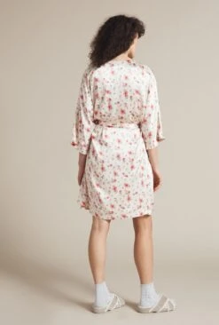 Alexa Satin Robe Vintage Rose -Ghost Fashion Store Z01G006CK Y92 20797 650px 964px