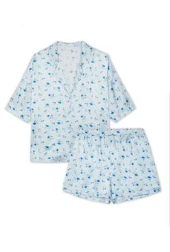 Lucy Satin PJ Set Water Rose -Ghost Fashion Store Z01G008CK Y93 20830 650px 964px